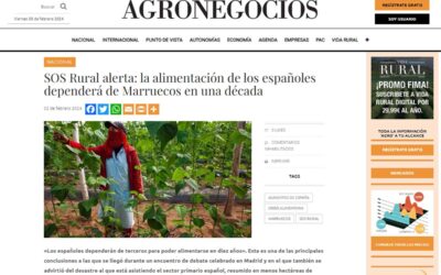 SOS Rural alerta: la alimentación de los españoles dependerá de Marruecos en una década